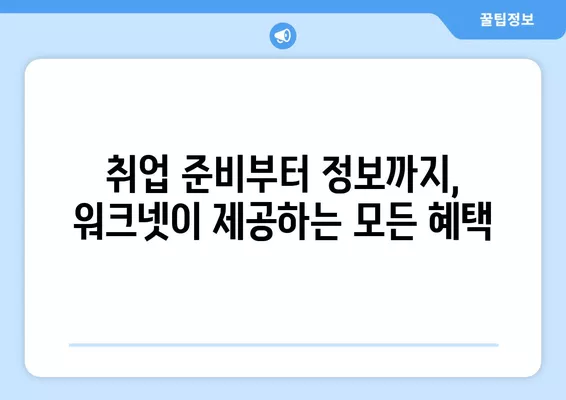 워크넷 활용, 나에게 딱 맞는 일자리 찾는 꿀팁 | 취업 성공 가이드, 맞춤 정보, 워크넷 활용법