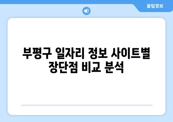 부평구 일자리 정보 한눈에 보기| 벼룩시장, 워크넷, 알바천국, 알바몬 활용 가이드 | 부평, 구인구직, 알바, 취업