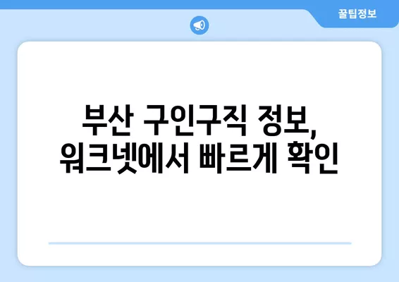 부산 워크넷 구인구직 바로가기|  취업 정보 한눈에 보기 | 부산, 워크넷, 구인, 구직, 취업, 정보