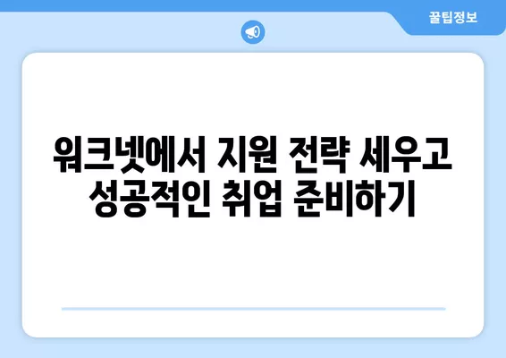 워크넷 국가직 구직 지원 서비스 활용 가이드 | 공공기관 채용, 취업 정보, 지원 전략